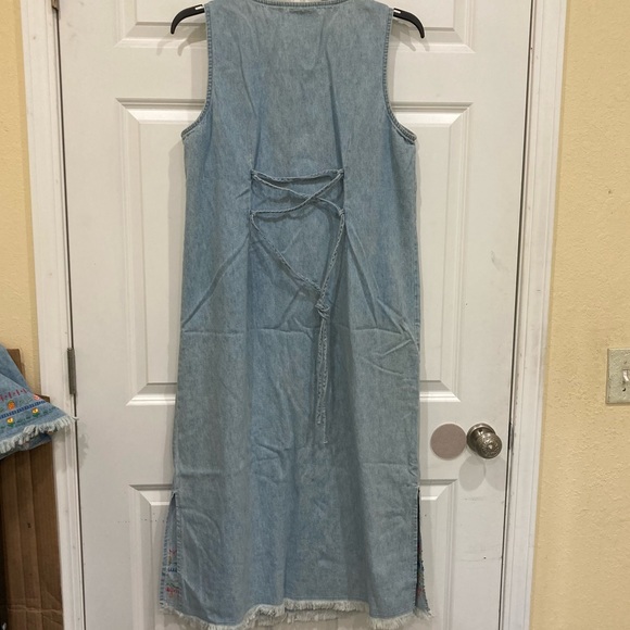 Vintage Demin Studio Ease Woman size 16 denim 2-pc set with summery embroidery - Picture 5 of 16